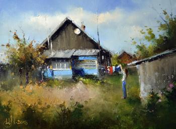 Indian summer. Laundry services. Medvedev Igor