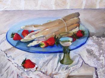 Asparagus and strawberry 1 (Wineglass Xxvii). Shubina Zoya