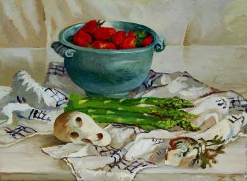 Asparagus and strawberry 2 (An Oyster). Shubina Zoya