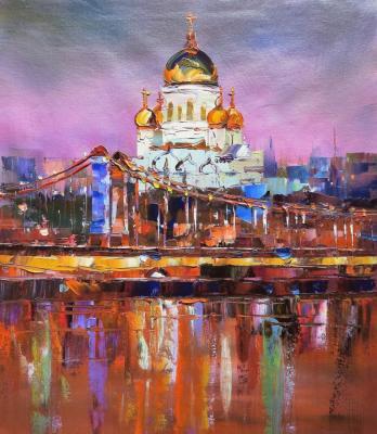 View of the Cathedral of Christ the Saviour. Sunset. Rodries Jose