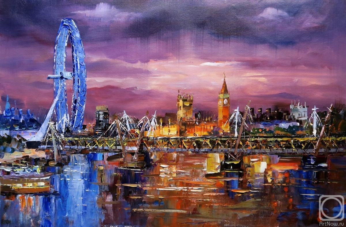 Rodries Jose. View of the London Eye and Westminster Palace