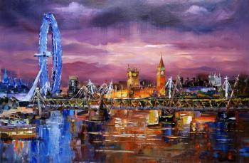 View of the London Eye and Westminster Palace. Rodries Jose