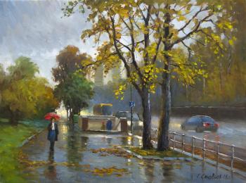 Autumn rain (Sidewalk). Solovyev Sergey