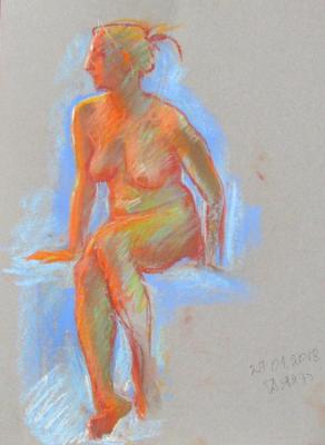 Painting Nude upset. Dobrovolskaya Gayane