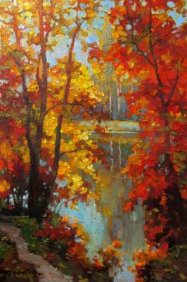 Autumn by the pond. Volkov Sergey