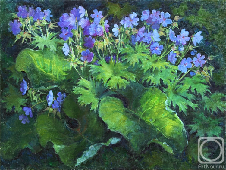 Shumakova Elena. Blue flowers