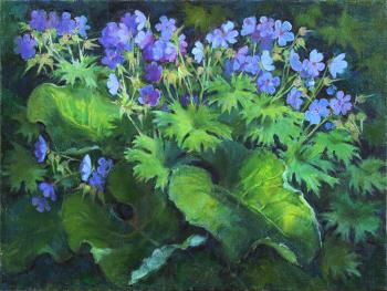 Shumakova Elena Valeryevna. Blue flowers