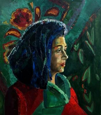 Portrait of Galina Karalundi. Chebotareva Lyubov