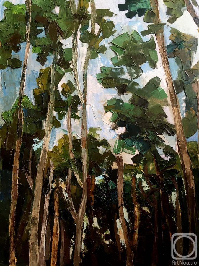Chebotareva Lyubov. In the shade of trees