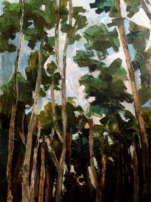 In the shade of trees. Chebotareva Lyubov