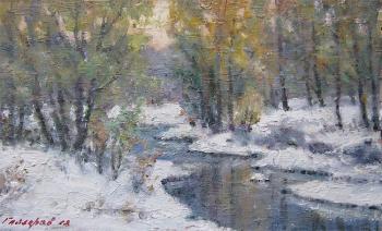 The first snow in October. Gaiderov Michail
