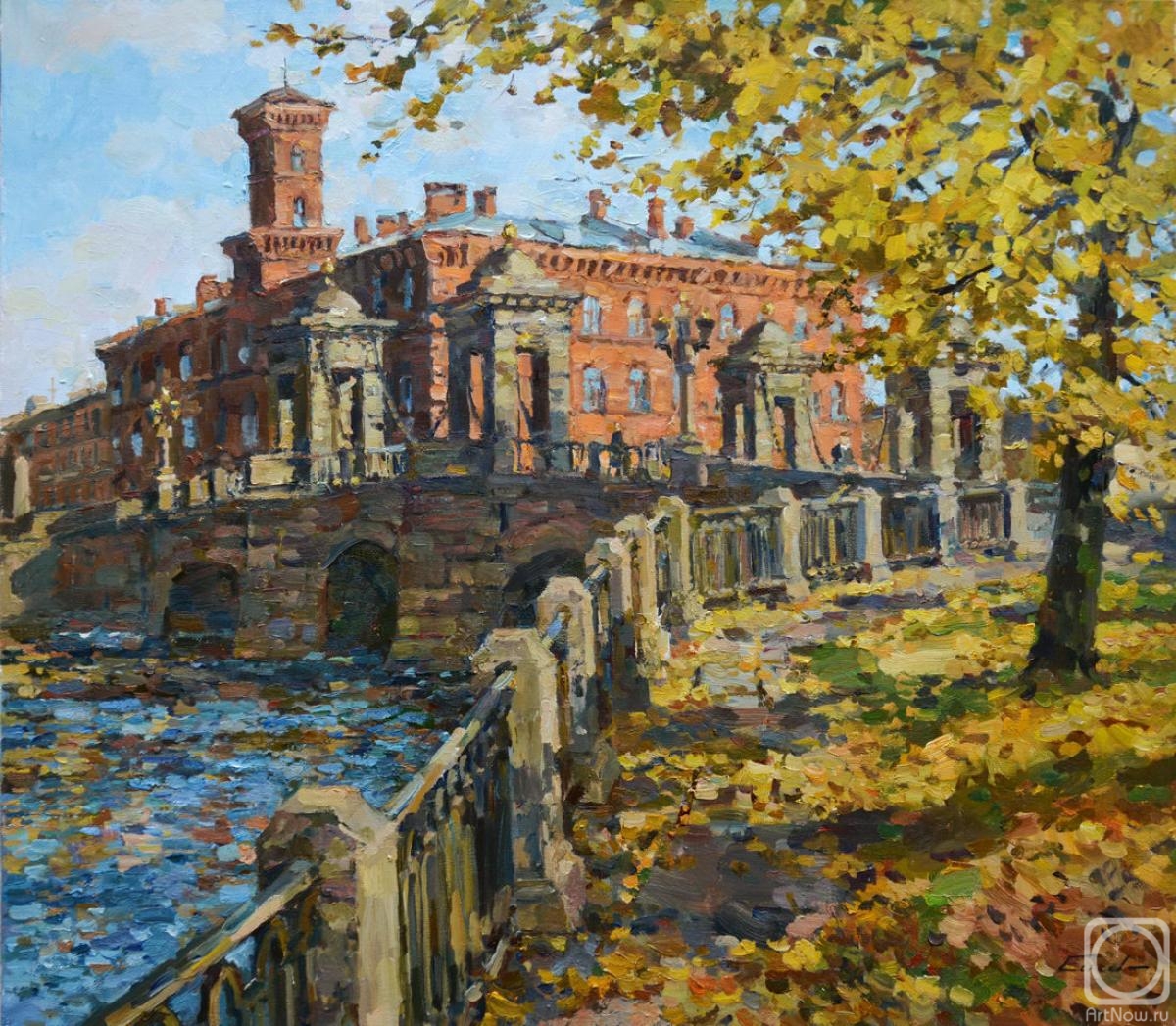Eskov Pavel. Warm autumn. Old-Kalinkin bridge