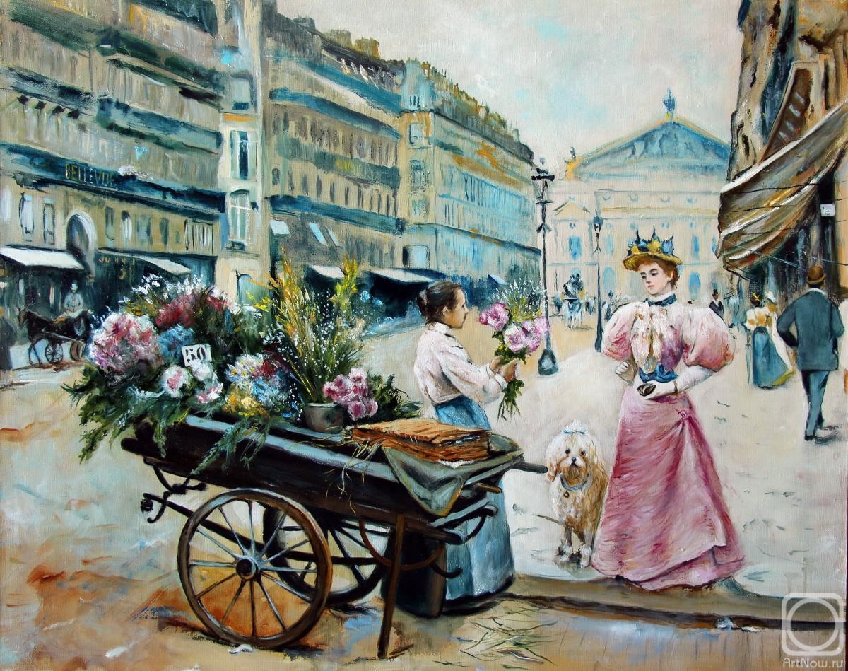 Gubkin Michail. Paris flower girl (inspired)