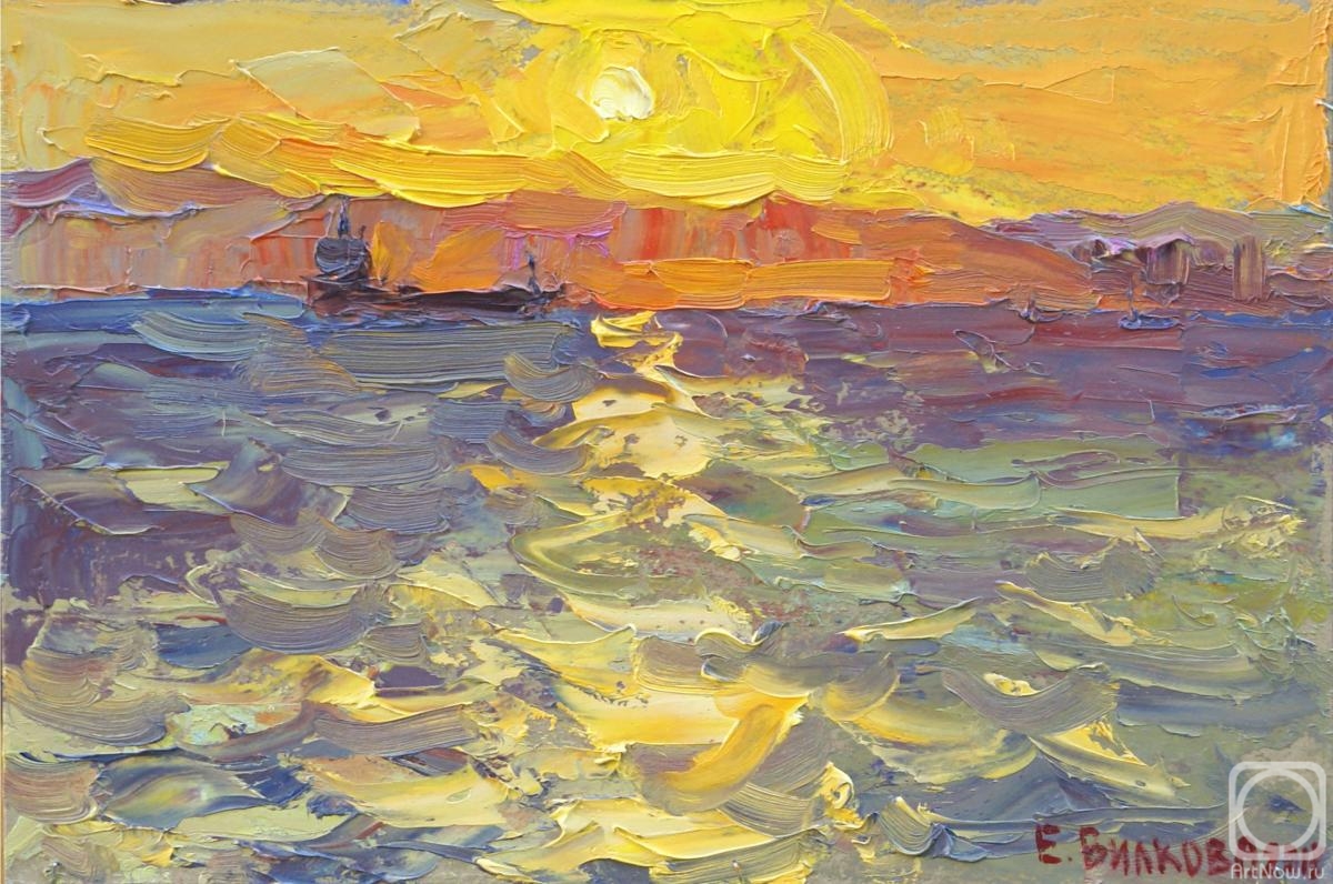 Vilkova Elena. The sun on the waves