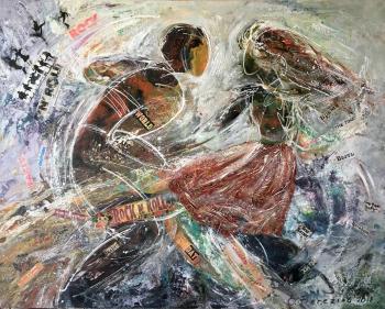 World dancing rock and roll (Experiment Interior Painting). Berezina Elena