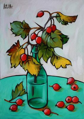 Small still life with apples. Kalinkina Dina