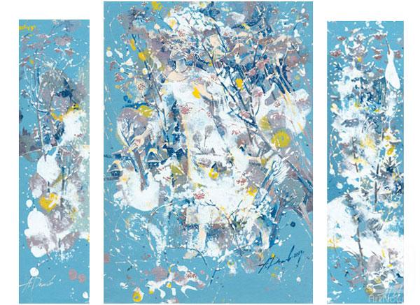 Demyshev Aleksandr. Rowan Fairy Tale (triptych)