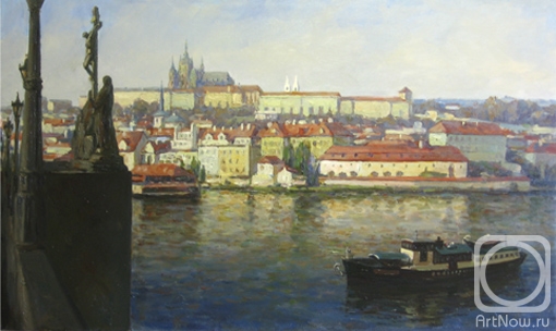 Katyshev Anton. Prague. Morning on Charles Bridge