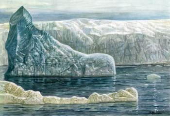 Icebergs in Antarctica (). Krasnova Nina