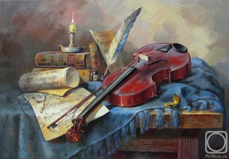 Osipov Maksim. Books and violin