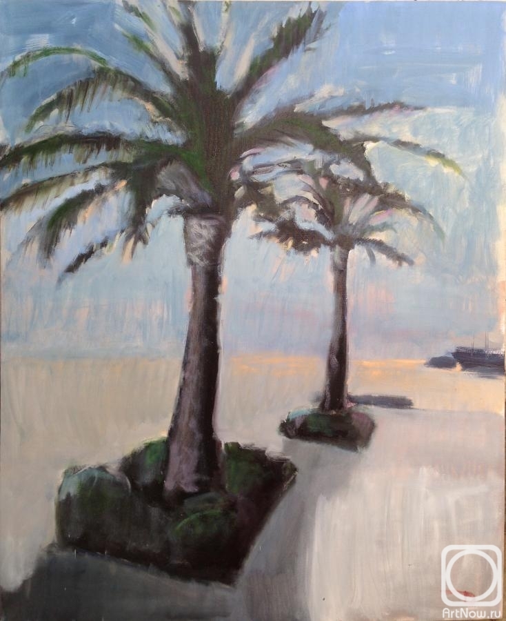 Dymant Anatoliy. Porto Montenegro palms