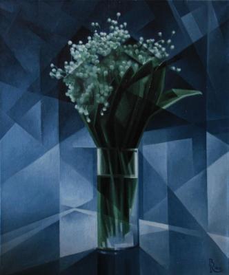 Lilies of the valley. Cubo-futurism