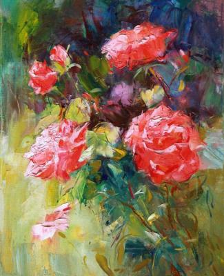 The roses in the garden. Vyrvich Valentin