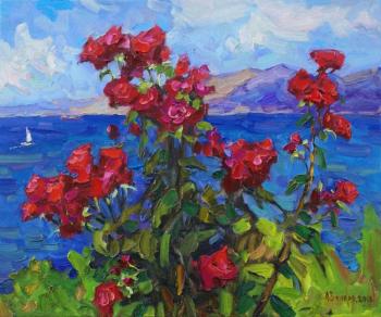 Roses and the sea. Vikov Andrej