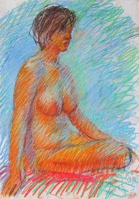 Painting Very beautiful nude. Dobrovolskaya Gayane