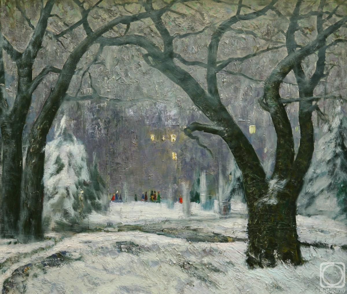 Mekhed Vladimir. Winter evening in city