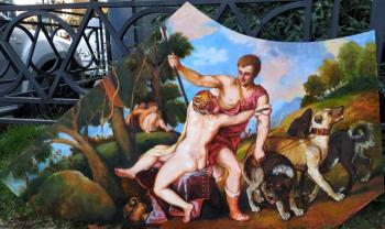 Titian's copy "Venus and Adonis". Simonova Olga