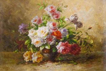 Bouquet of roses in art Nouveau style N3. Kamskij Savelij