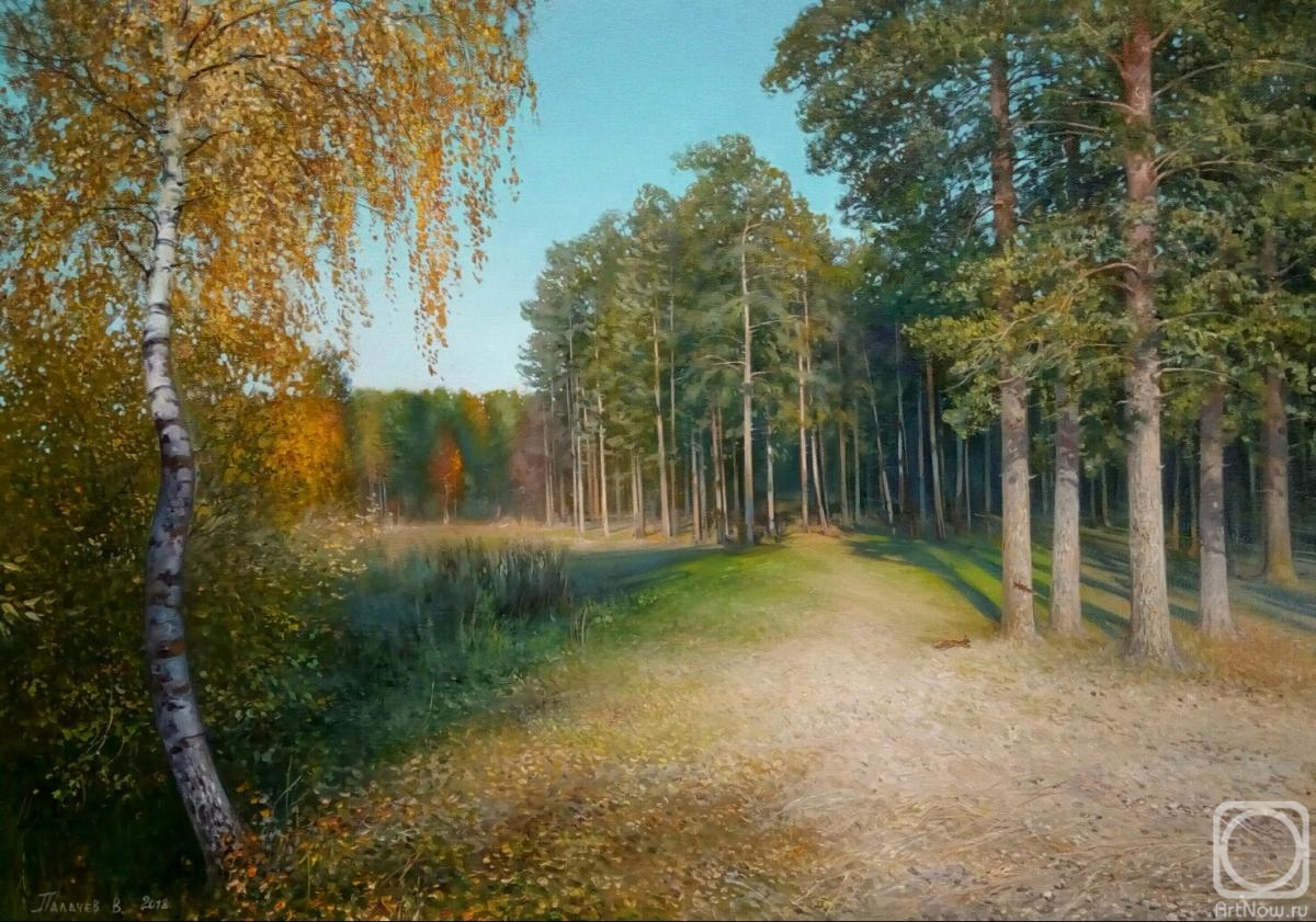 Palachev Vyatcheslav. Indian summer in the pine forest