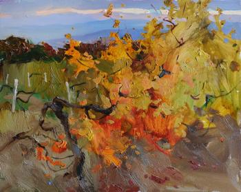 Tyunkin Aleksandr Evgenevich. Autumn evening in the vineyards