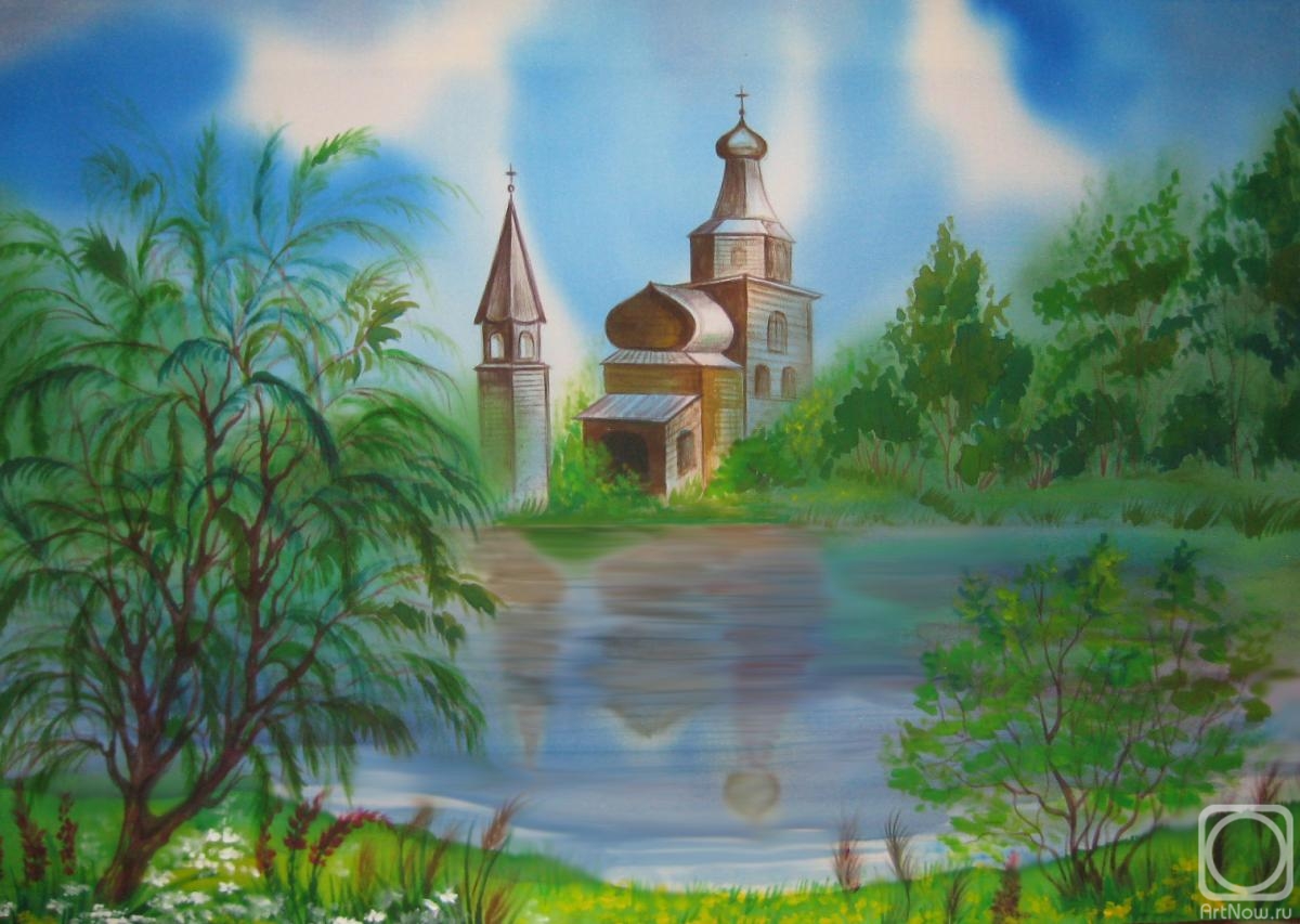Kondyurina Natalia. Temple by the Lake