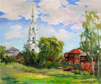 The bell tower of the Kazan Cathedral. Nerekhta. Vedeshina Zinaida