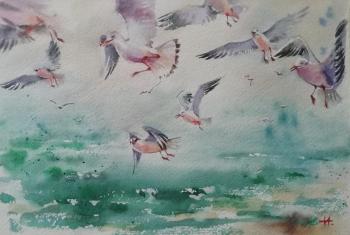 The sea returned in the dialect of seagulls (The Sea Gulls). Anikina Irina