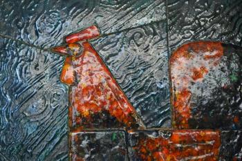 Fragment panno "the Rooster". Gulhenko Moisej