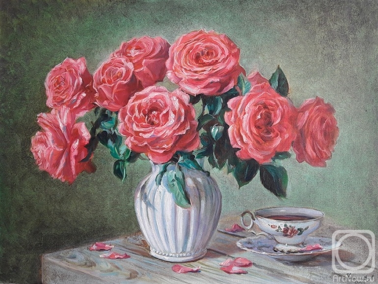Chernysheva Marina. Pink roses