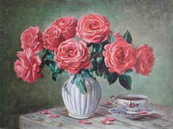 Pink roses (A Difficult Life). Chernysheva Marina