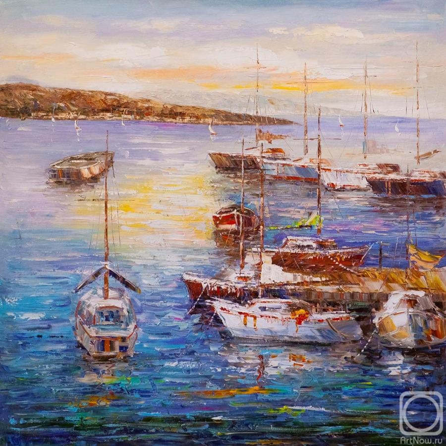 Vevers Christina. Boats at the pier N3