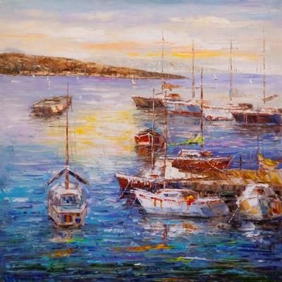Boats at the pier N3. Vevers Christina