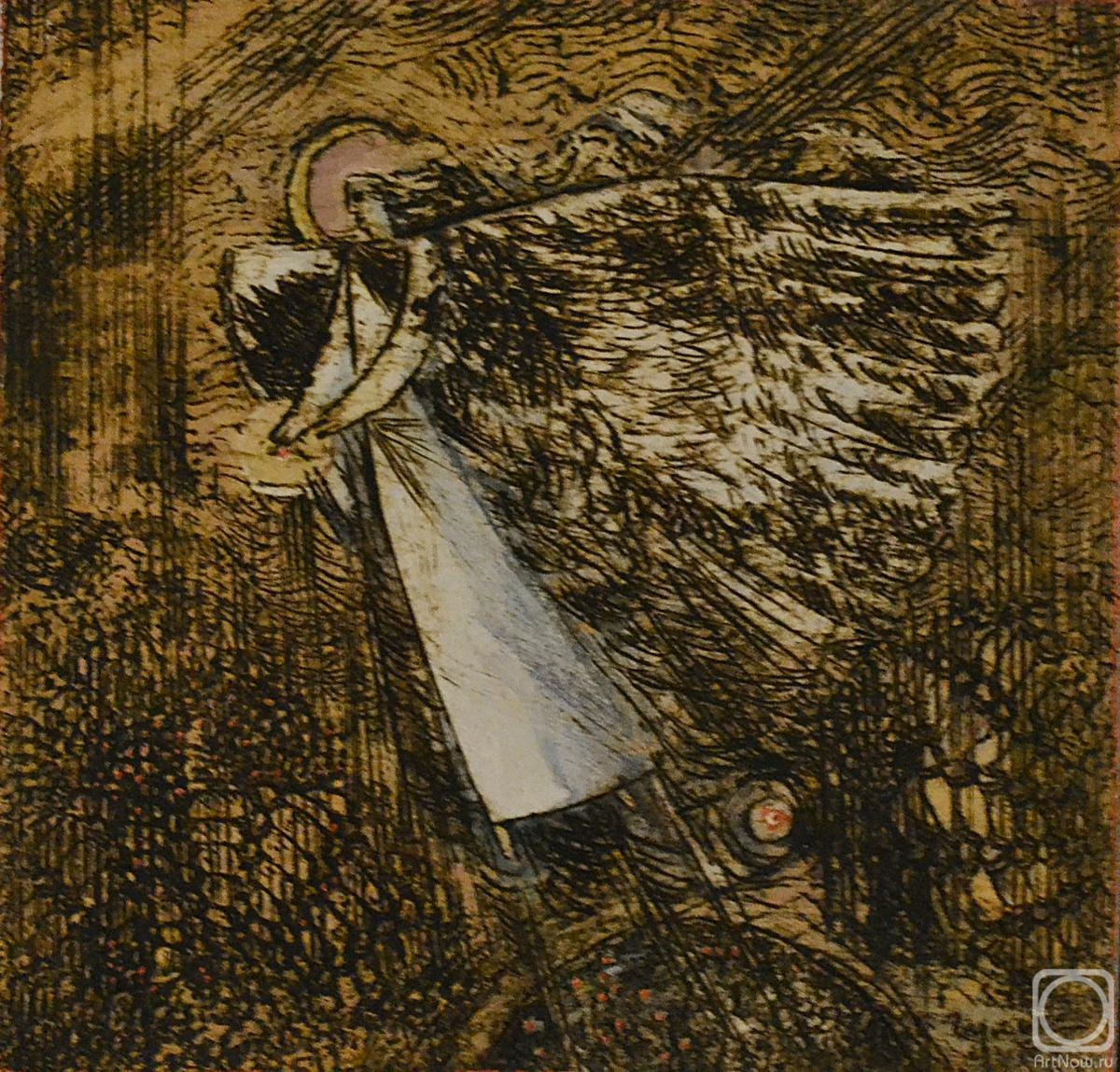 Gulhenko Moisej. An angel (panel)