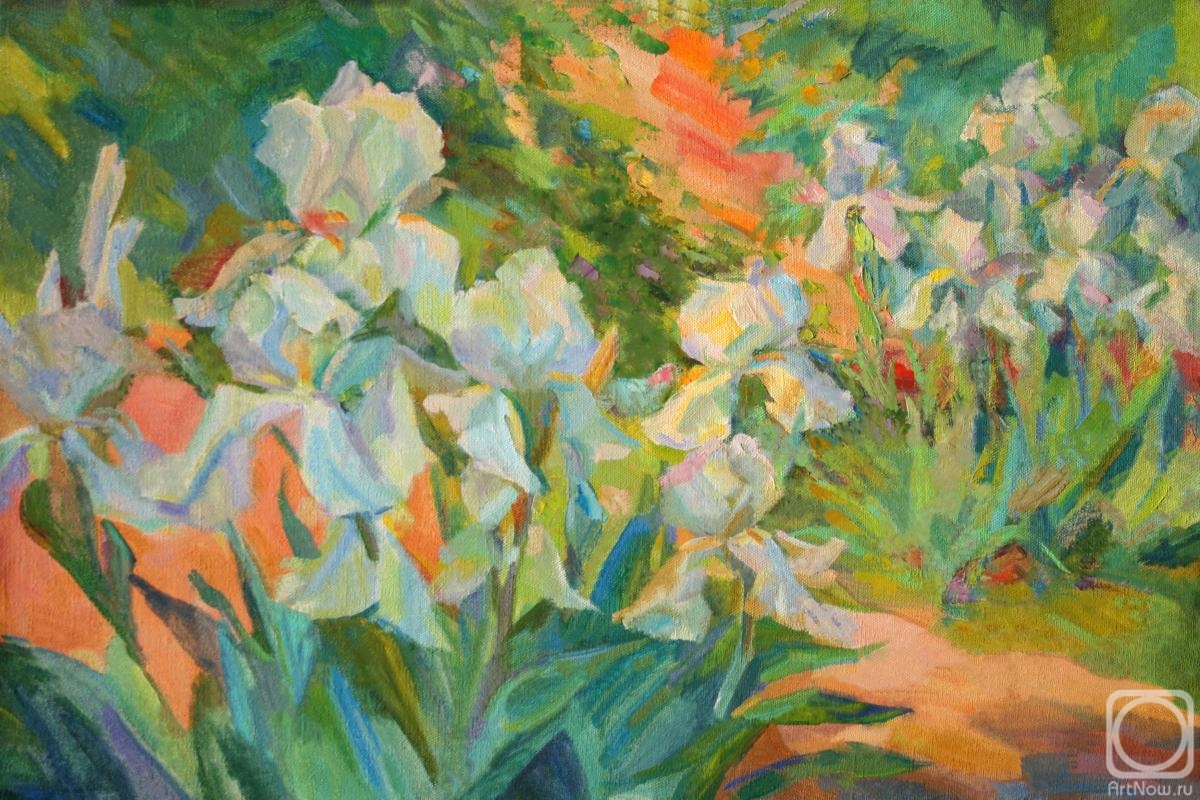 Mirgorod Irina. Radiance white irises
