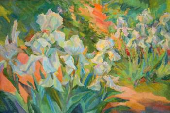 Mirgorod Irina Nikolaevna. Radiance white irises