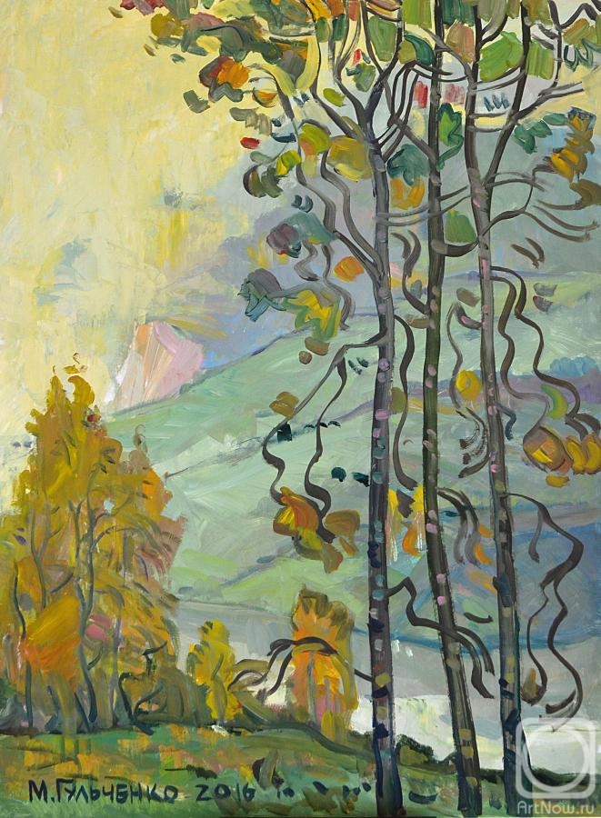 Gulhenko Moisej. The right part of the diptych "Twigs"