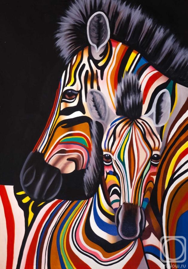 Vevers Christina. Multicolored Zebras N10