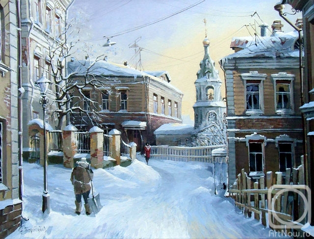 Starodubov Alexander. Winter. Evening