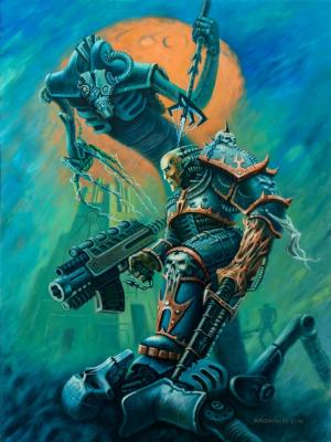 Elokhin Pavel Aleksandrovich. Warhammer 40000. Necrons vs Chaos