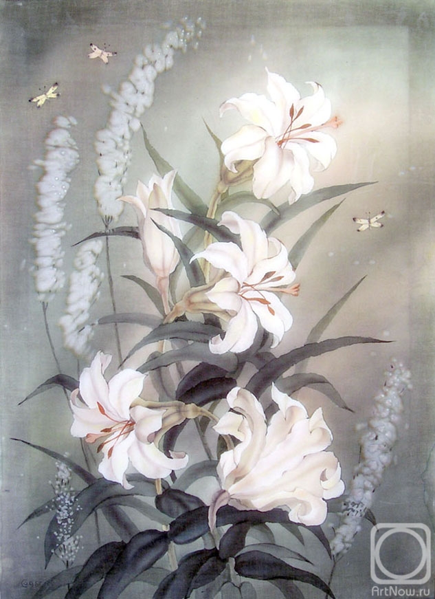 Smirniva Olga. White Lilies